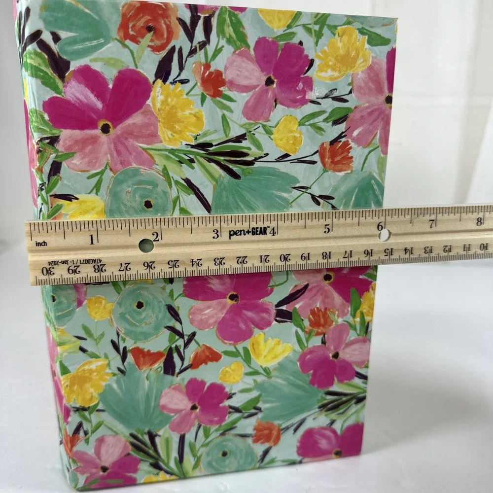 Floral Decorative Book Storage Box 8.5